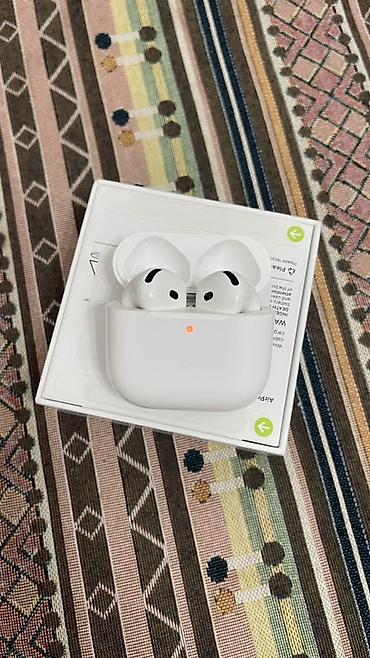 Кулакчындар: Зымсыз ичине салынуучу кулакчындар, Apple, AirPods 4, Жаңы — 1