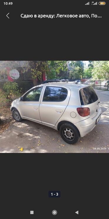 сдаю в аренду авто с последующим выкупом: Toyota Vitz: 2001 г., 1 л, Автомат, Бензин, Хэтчбэк