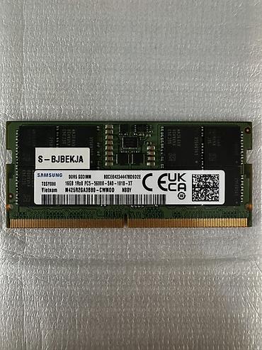 type s: Продаю Оперативная память для ноутбука Samsung DDR5 SO-DIMM 16 ГБ А — 1