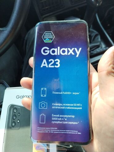 Samsung: Samsung Galaxy A23, 128 GB, rəng - Göy, Barmaq izi, İki sim kartlı