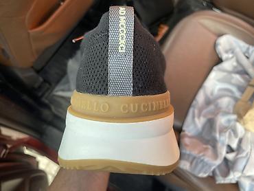 clarks обувь: Мужские кроссовки, 45, Brunello Cucinelli, Б/у, цвет - Бежевый, Самовывоз — 2