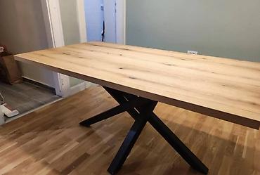 stolica merdevine: Trpezarijski sto ukrstene nogare 160x80cm Radimo i u drugim — 2