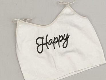 basic t shirty oversized: White, Top damski, rozmiar One size