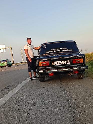 yeni vaz 21011: LADA 2106 sedanı – klassik dizaynlı, qara rəngli, 4 qapılı.kar karopka — 6