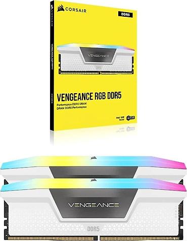 kompüter ramı: Corsair Vengeance RGB DDR5 White — 32GB / 6000MHz / DDR5 Corsair — 1