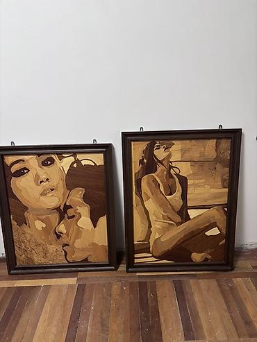 Картины Декоративные панно из натурального шпона. Цена за 2 картины