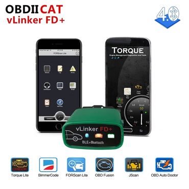 Alati za automobile: Vgate vLinker FD+ ELM327 V2.2 Forscan za Ford i Mazdu, Bluetooth 4.0 — 2