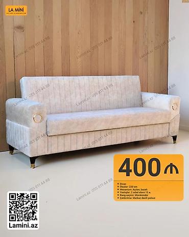 Divan – La Mini - Ölçü: 220 sm - Mexanizm: Açılan, bazalı - lalafo.az -da Divan – La Mini - Ölçü: 220 sm - Mexanizm: Açılan, bazalı -