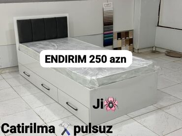 matras tek neferlik: Yeni, Təknəfərlik çarpayı, Matras ilə, Siyirməli