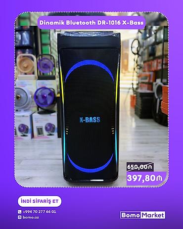 bose ses sistemi: Dinamik Bluetooth DR-1016 X-Bass portativ akustik sistem - Güclü — 1