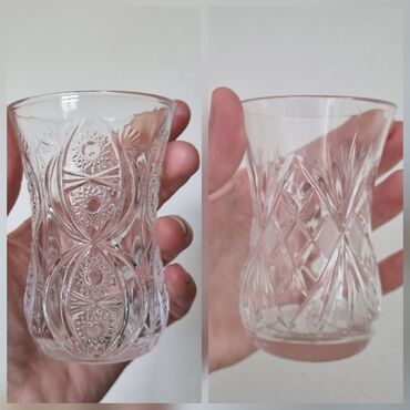 sabun qabı: Armudu stəkanlar, Xrustal, 12 ədədli dəst, 200 ml, Rusiya