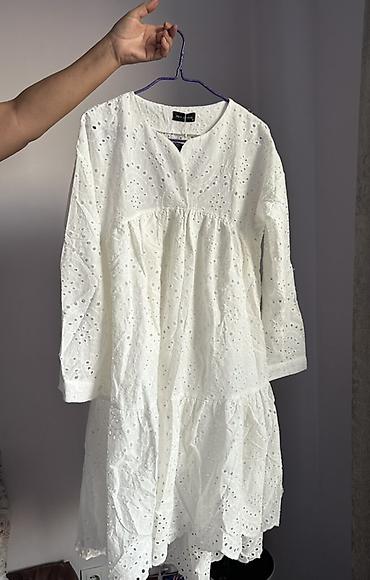 zara mango: Белое хлопковое платье с вышивкой
Цвет: белый
Размер: М (38 Турция) — 1