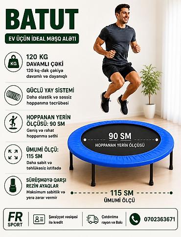 rezin batut: 💥 batut, hoppanmaq aləti ✅ 7/24 əlaqə saxlaya bilərsiz. ✅ — 1