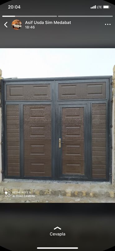 Həyət darvazaları: Avtomatik jaluz qapıların satışı,quraşdırılması,servisi həyata — 14