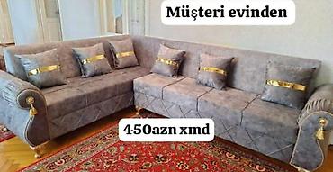 Divan və kreslo dəstləri: Künc divan dəsti - Klassik-modern dizayn: yumru qolçaqlar, dekorativ — 3