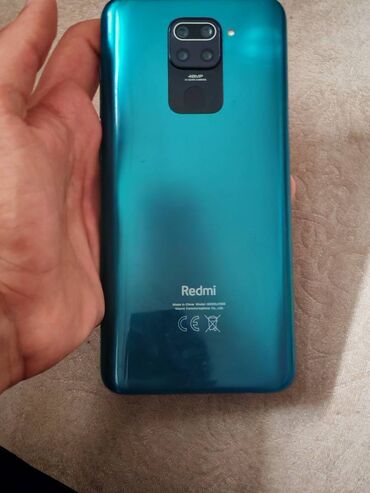 islenmis aspirator: Redmi Note 9, 64 ГБ, цвет - Зеленый, Отпечаток пальца, Две SIM карты, Face ID