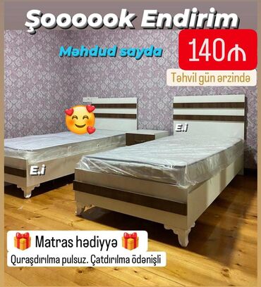 çarpayı satılır: Çatdırılma pulsuz matras 🎁