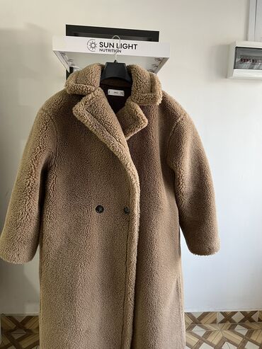 пальто мужское: Пальто, Зима, Тедди, Длинная модель, Оверсайз, M (EU 38), L (EU 40)