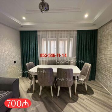 круглый стол на заказ: Qonaq otağı üçün, Yeni, 6 stul