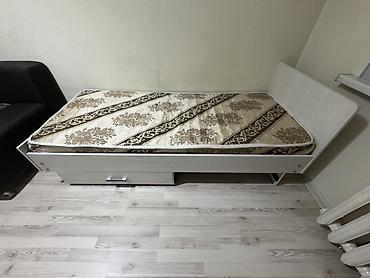 bunk bed: Односпальная кровать, Б/у, С матрасом, длина - 195 см — 2