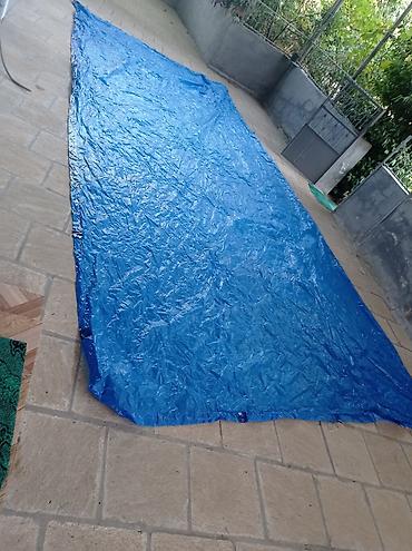 püstə ağacı satılır: Mavi polietilen tent (açıq hava örtüyü) - Material: suya davamlı — 2