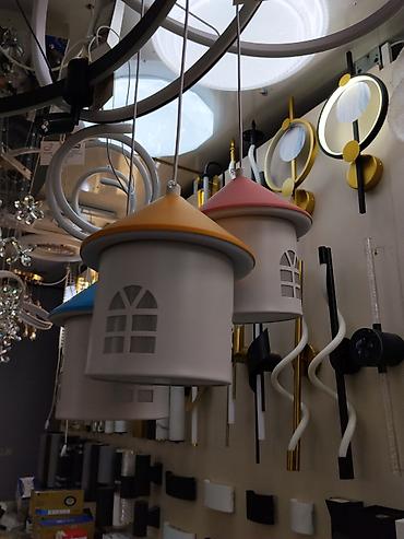smart light: Подвесные светильники серии «Домик» - Дизайн: цилиндрический плафон с — 1