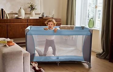 ranac za vrtic kengur: Prenosivi krevetac / ogradica za bebe 120x60 | Sklopiv | Torba ✅ — 1