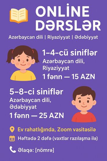sumqayitda kurslarda vakansiyalar 2021: Online dərslər keçirilir.Çox münasib qiymətə. 1-4 cü siniflər üçün