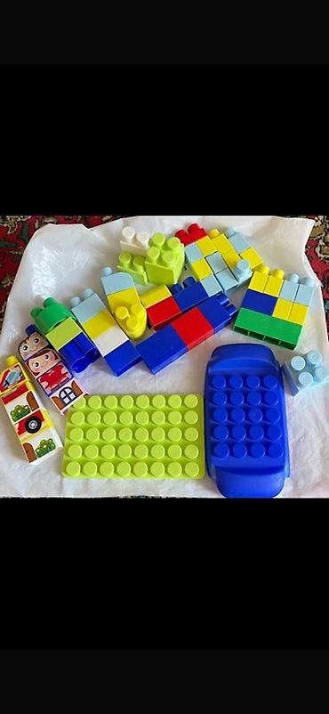 qala oyuncaq dəsti: Uşaq üçün böyük konstruksiya dəsti - Rəngarəng iri plastik bloklardan — 4