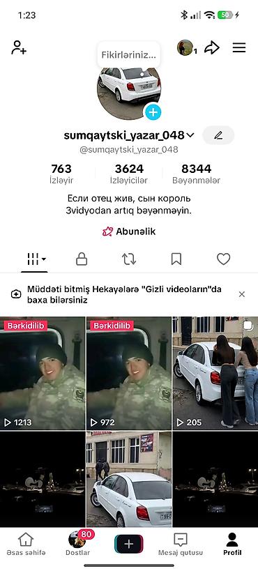Xidmət: TikTok profilinin promouşnu və kontent idarəetməsi Təsvir: -