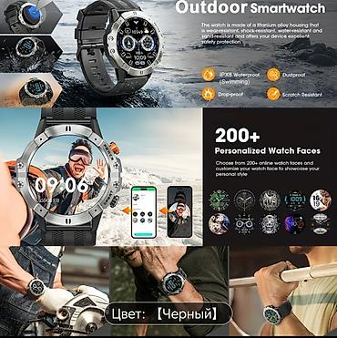 Smart saatlar: Yeni, Smart saat, Suya davamlı, rəng - Qara — 6