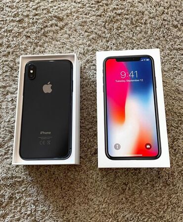 Apple iPhone: IPhone X, 256 GB, Qara, Face ID