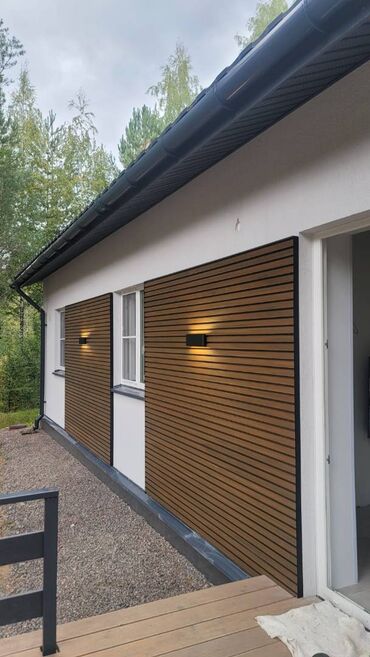 Другие фасадные материалы: Фасадные панели из ДПК. Фасадные панели из ДПК шведского бренда CM — 7