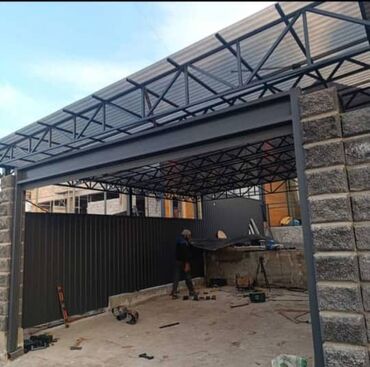 Сварка: Металлический навес, идеально подходящий для защиты автомобиля или — 18