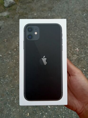 Apple iPhone: IPhone 11, Б/у, 128 ГБ, Черный, Чехол, Коробка