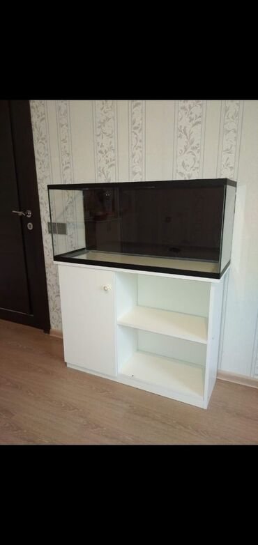 Akvarium aksessuar və ləvazimatları: Akvarium-şkaf, Boş, 130 l, Ünvandan götürmə, Ödənişli çatdırılma, Rayonlara çatdırılma