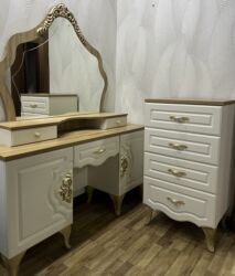 Туалетные столики: Туалетный столик, Новый, С зеркалом, цвет - Бежевый — 2