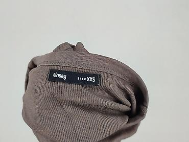 taupe: Sinsay, Bluzka damska, rozmiar 2XS — 4