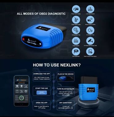 Alati za automobile: Alat za čitanje i brisanje grešaka. NEXAS NexLink Bluetooth IOS & — 7