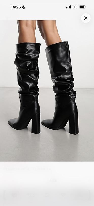 asos: Женские сапоги-ботфорты черные Абсолютно новые, заказывали с сайта — 2