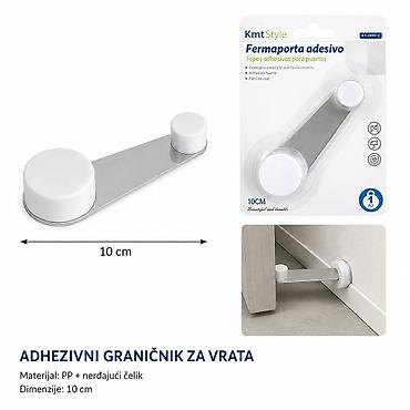 KMT Bela rotirajuća vrata blokada 2208300 Adhezivni graničnik za