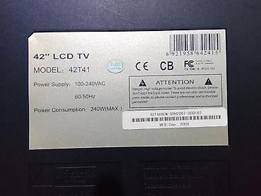 mp4 player: NEXUS 42T41 – 42 düym LCD TV Xüsusiyyətlər: - Ekran: 42", LCD - — 2