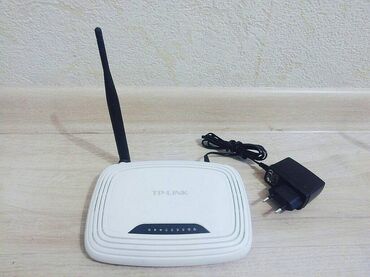 Модемы и сетевое оборудование: Wi-fi роутер tp-link tl-wr740n v5(2018) 1-антенный, хорошее состояние