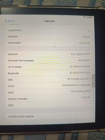 Планшеты: Планшет, Apple, память 128 ГБ, 9" - 10", Wi-Fi, Б/у, Классический цвет - Серебристый — 3