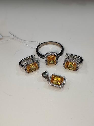 Серебряные наборы украшений: Серебряный Набор 925 пробы Качество отличное Размеры имеются Цена — 6