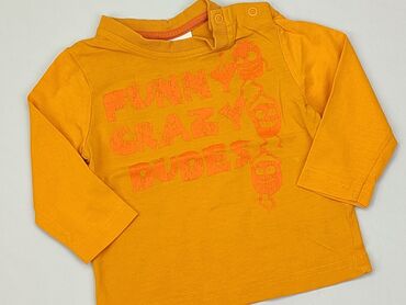 sweterek pomarańczowy: Bluza, Topomini, 6-9 m, stan - Dobry