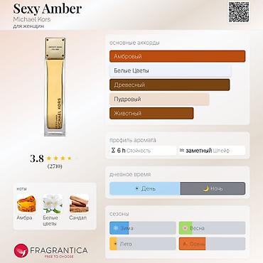 продаю янтарь: Michael Kors Sexy Amber — парфюмированная вода для женщин. - Объем — 2