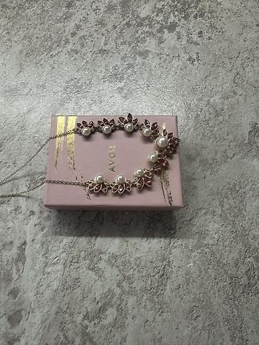 Бижутерия: Колье AVON с жемчужными вставками и кристаллами - Элегантное колье на — 3