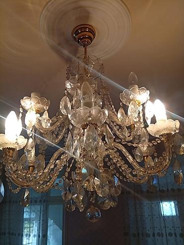 İşıqlandırma: Çılçıraq, 10 və daha çox lampa, Xrustal — 2