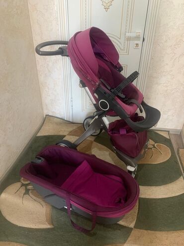 stokke коляска: Коляска, цвет - Фиолетовый, Б/у